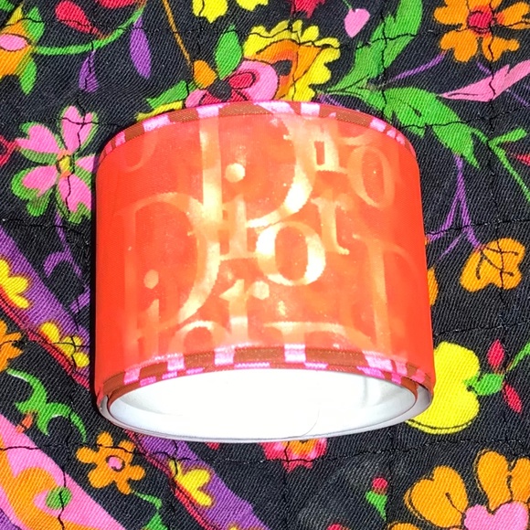 DIOR Neon Orange Slap bracelet 3D reflective Y2K - Picture 5 of 7